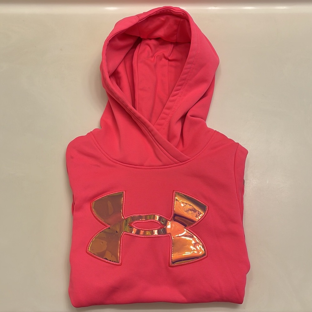 Under Armour Girls Hoodie Pullover - Picture 4 of 9